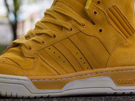 adidas Rivalry Hi "Gold Suede"