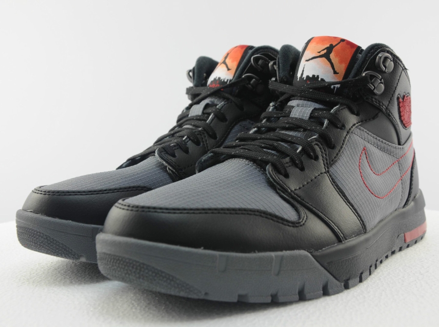 Air Jordan 1 Trek Black Cool Grey Red 9