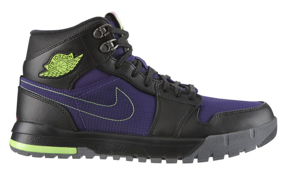 Air Jordan 1 Trek Court Purple Lime 1