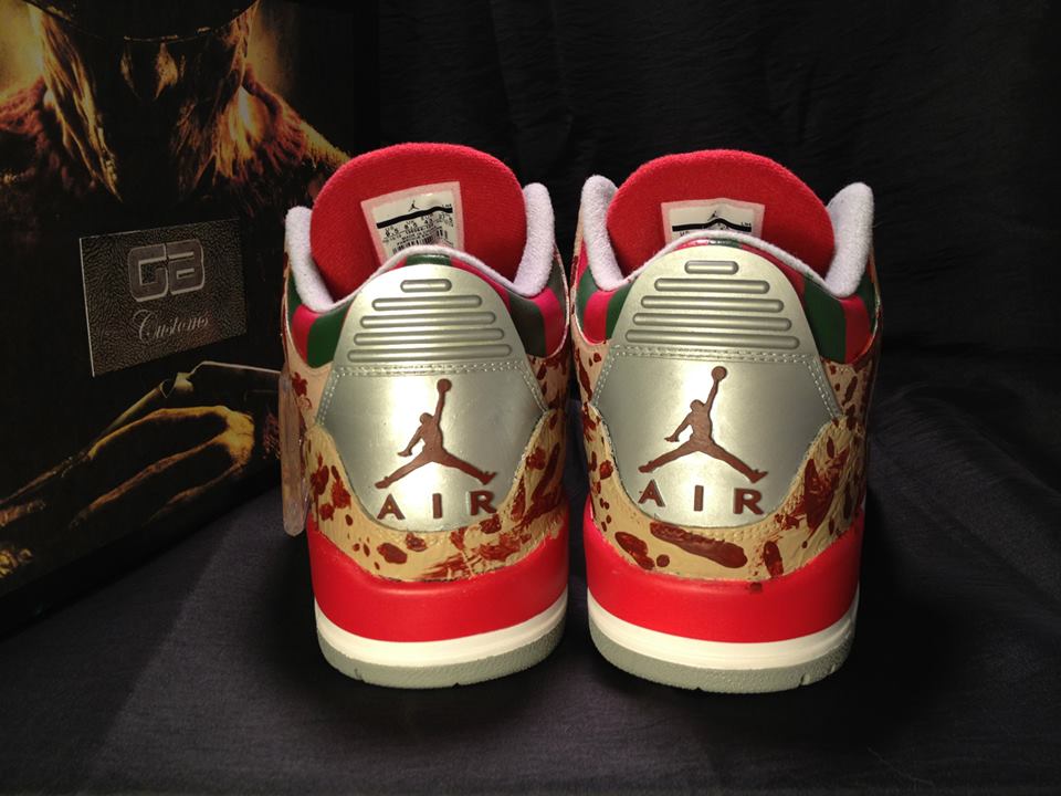 Air Jordan Iii Freddy Krueger Customs 06