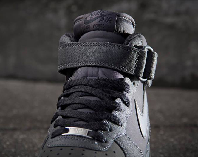 Nike Air Force 1 Mid Dark Charcoal Black 4