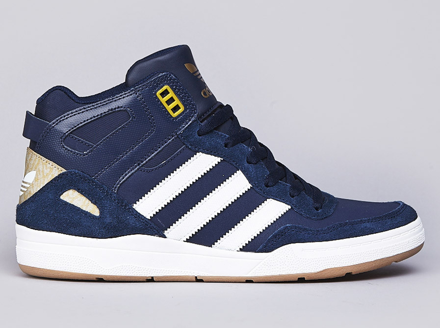 Adidas Artillery As Mid Collegiate Navy Running White Metallic Gold 2