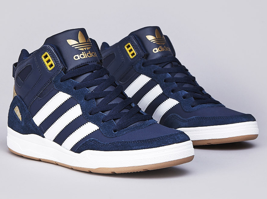 Adidas Artillery As Mid Collegiate Navy Running White Metallic Gold 6