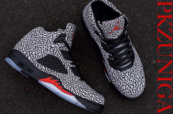 Air Jordan 3lab5 Fire Red Customs 2