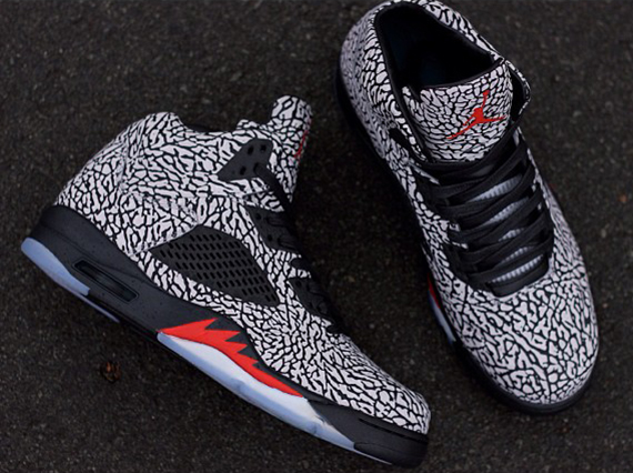 Air Jordan 5 3Lab5 “Fire Red” Customs by PKZUNIGA