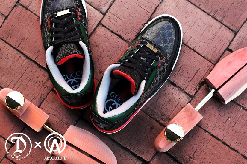 Air Jordan Iii Gucci Customs Dank 01