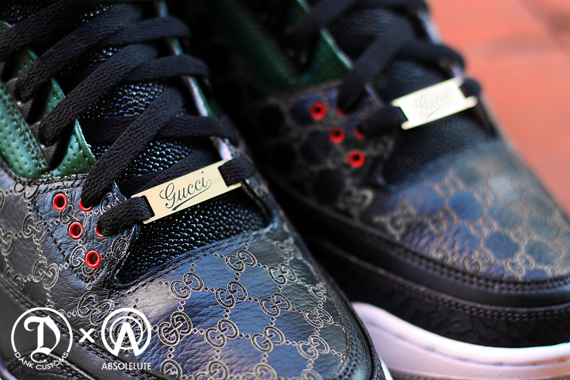 Air Jordan Iii Gucci Customs Dank 02