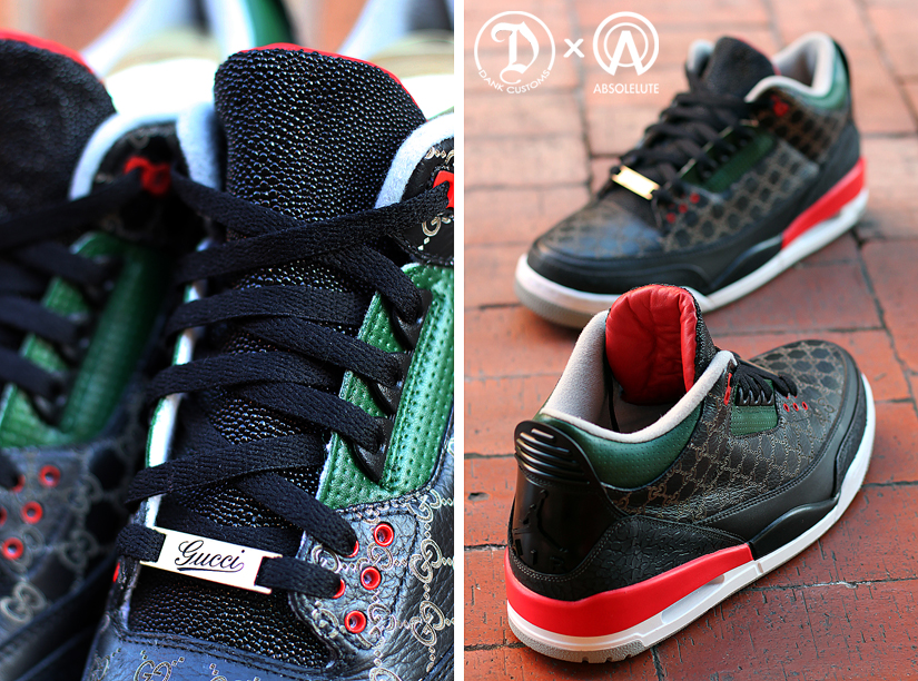 Air Jordan Iii Gucci Customs Dank 04