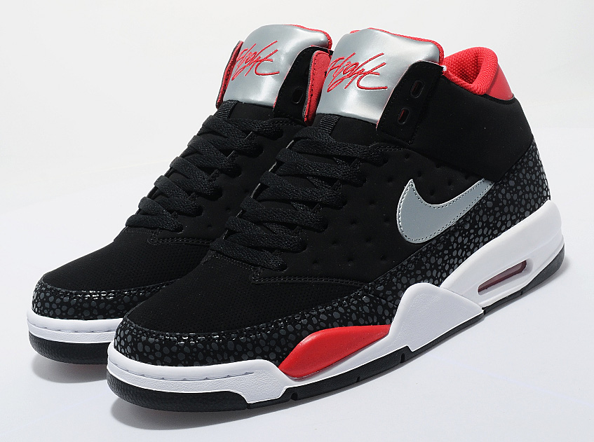Nike Air Flight Classic Black Silver Red 1