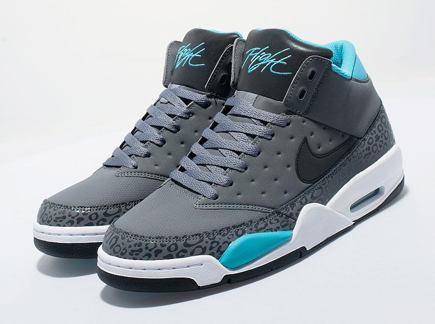Nike Air Flight Classic Cool Grey Teal White 5