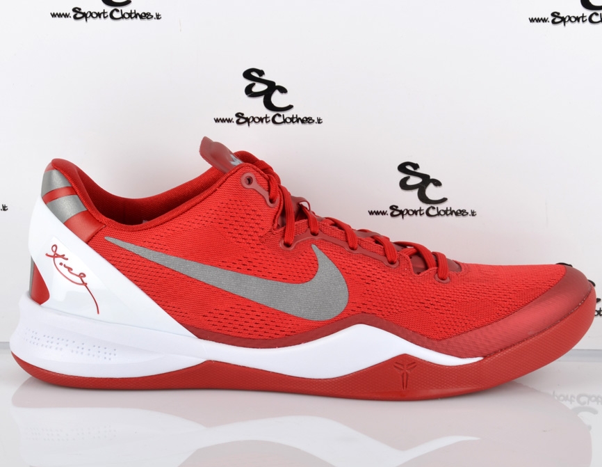 Nike Kobe 8 Tb Red White Silver 01