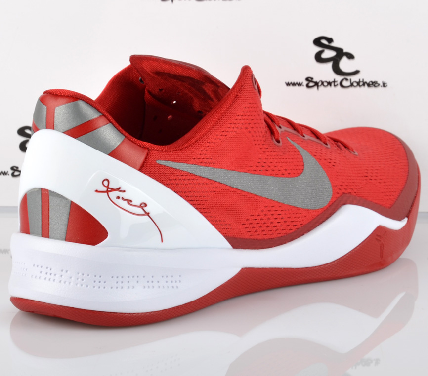 Nike Kobe 8 Tb Red White Silver 05