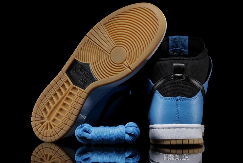 Nike Sb Dunk High Blue Hero Black Gum Light Brown 4