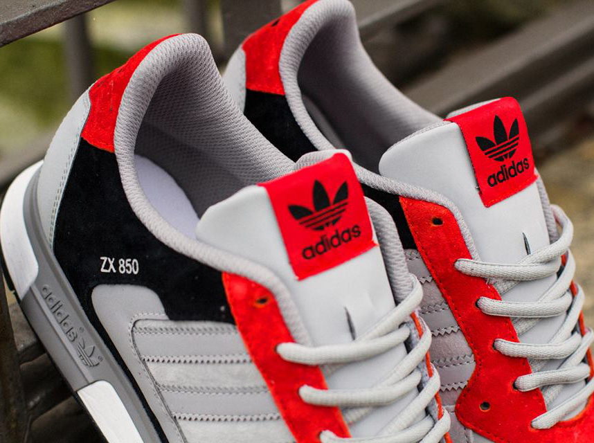 adidas Originals ZX 850 – Aluminum – Hi Res Red