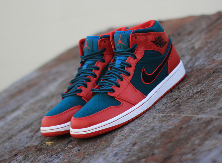 Air Jordan 1 Mid – Gym Red – Dark Sea | Available