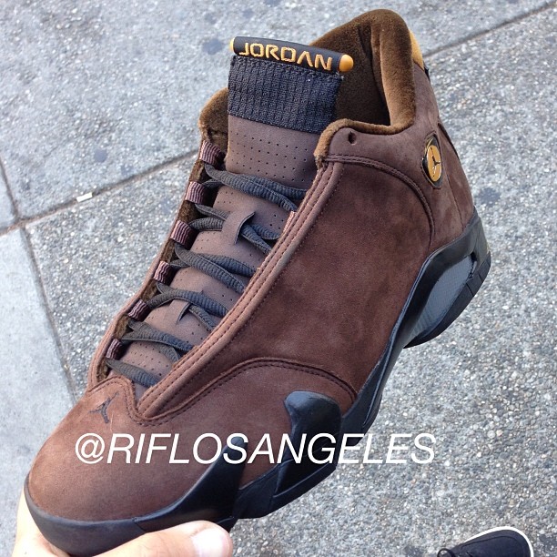 Air Jordan 14 Chocolate Suede Sample 2005