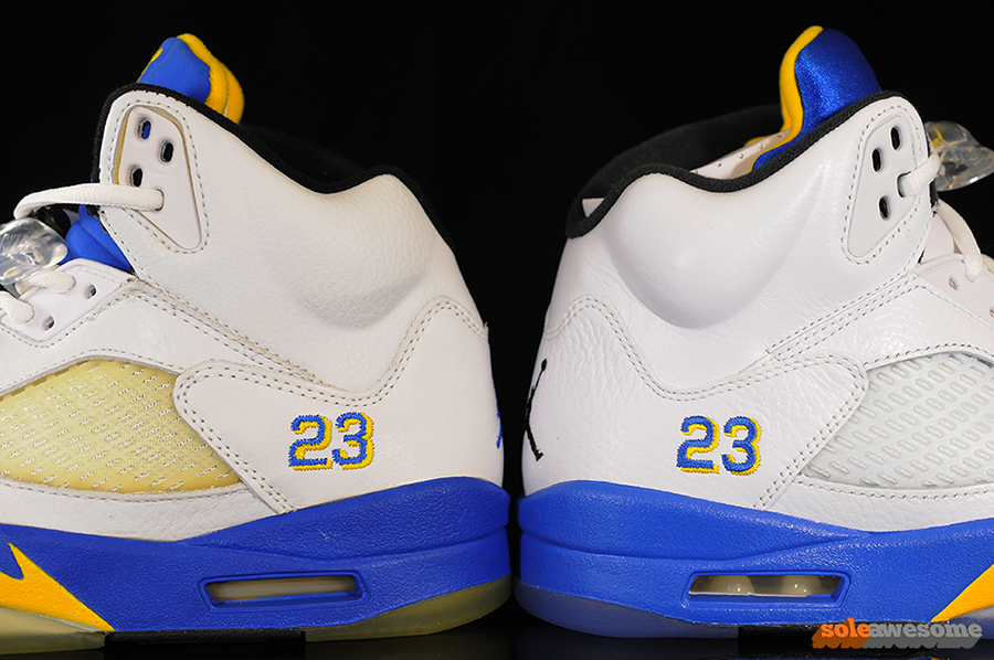 Air Jordan 5 Laney 2000 2013 Comparison 1