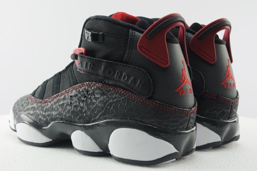 Jordan 6 Rings Gs Elephant Black Gym Red 11
