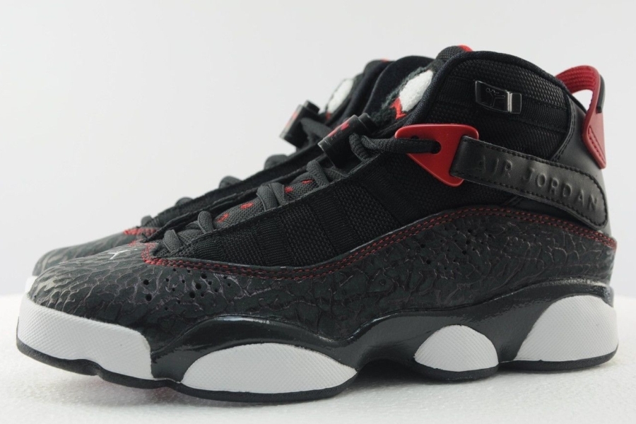 Jordan 6 Rings Gs Elephant Black Gym Red 12