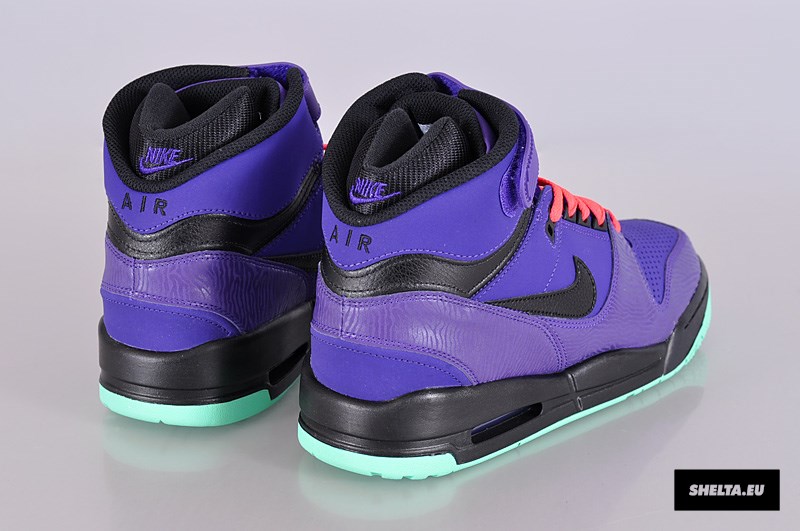 Nike Air Revolution Electric Purple Black Green Glow Atomic Red 02