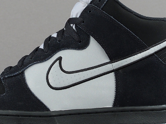 Nike Dunk High - Black - Reflective Silver
