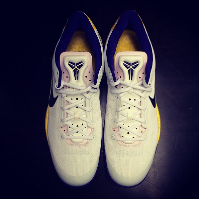 Nike Kobe 8 White Purple Yellow 3