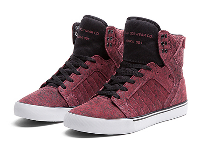Supra Skytop Burgundy Suede 1