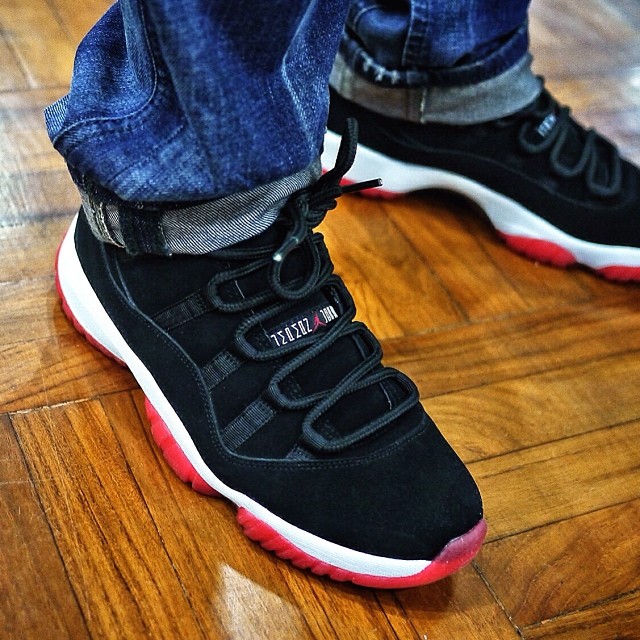 Air Jordan 11 Bred Nubuck Sample 01