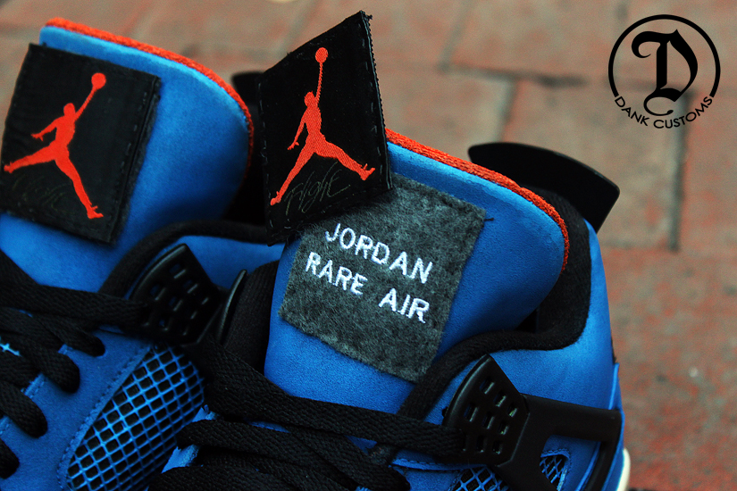 Air Jordan Iv Blue Undefeated Custom 03