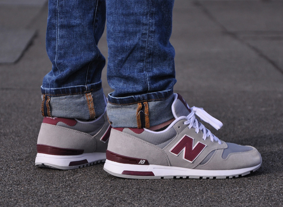 New Balance 565 – Grey – Burgundy