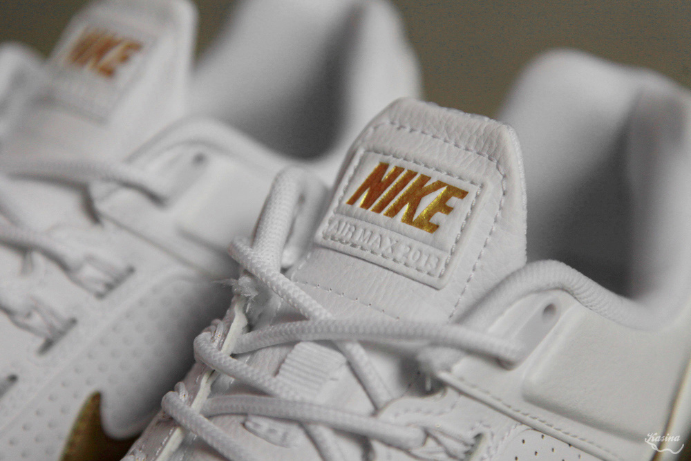 Nike Air Max 2013 Leather White Metallic Gold 1