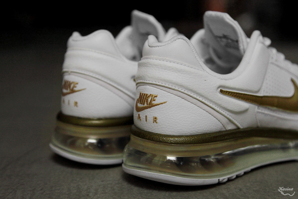 Nike Air Max 2013 Leather White Metallic Gold 6