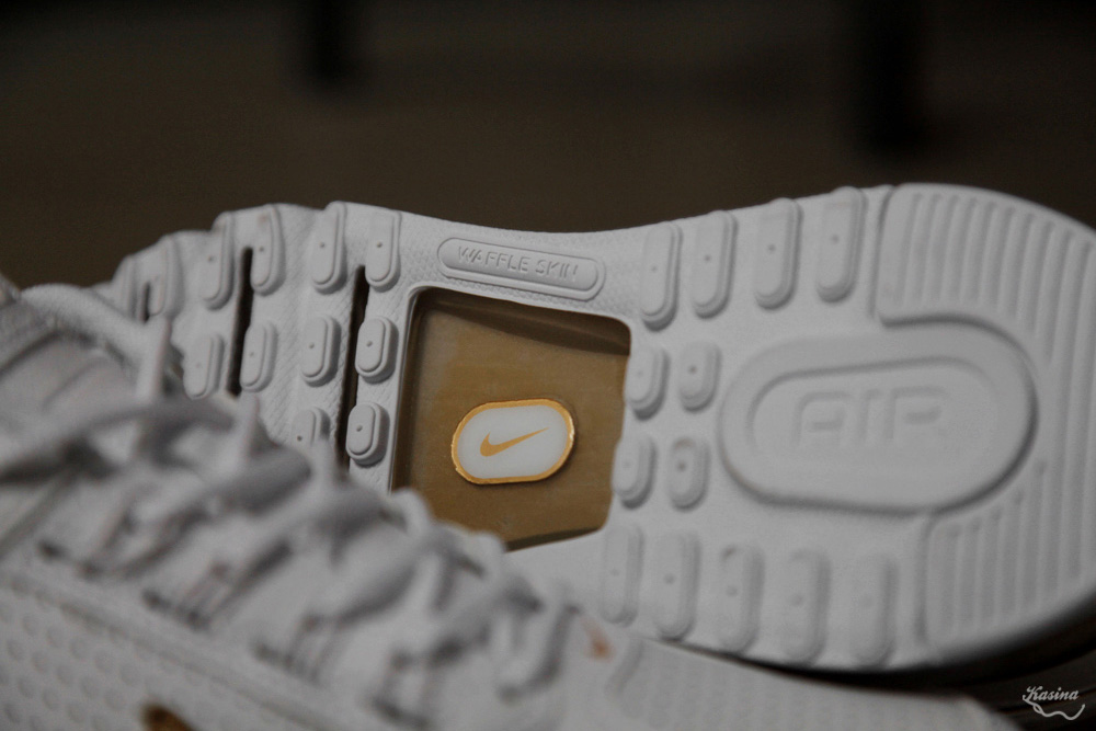 Nike Air Max 2013 Leather White Metallic Gold 8