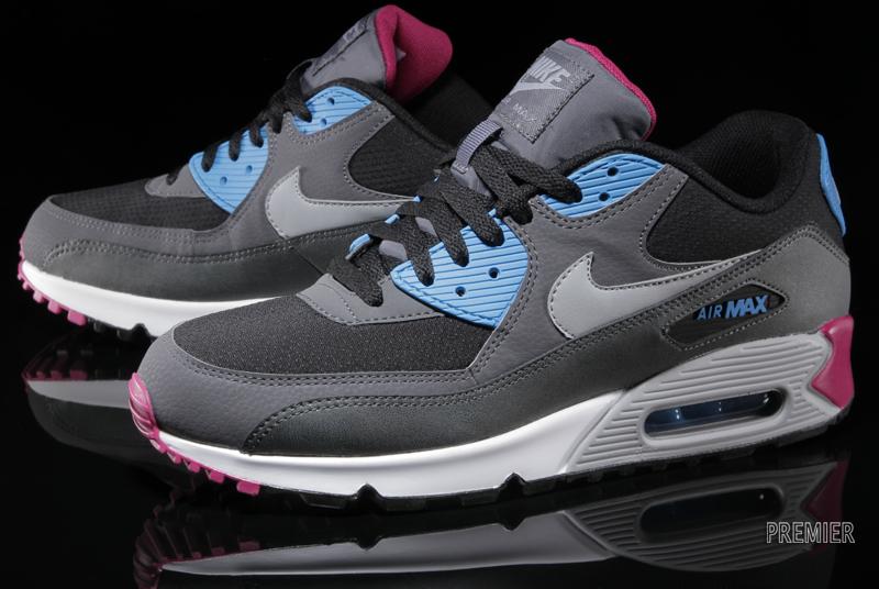 Nike Air Max 90 Essential Black Blue Pink 02