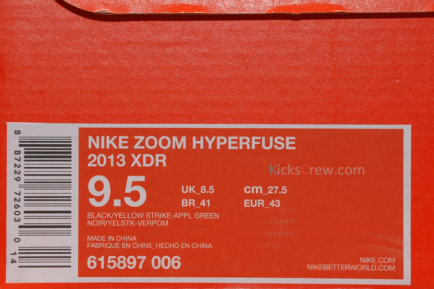 Nike Hyperfuse 2013 Black Yellowstrike Green Apple 05