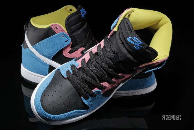 Nike Sb Dunk High Blue Hero White Black 2