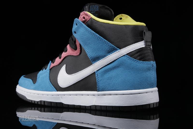 Nike Sb Dunk High Blue Hero White Black 3