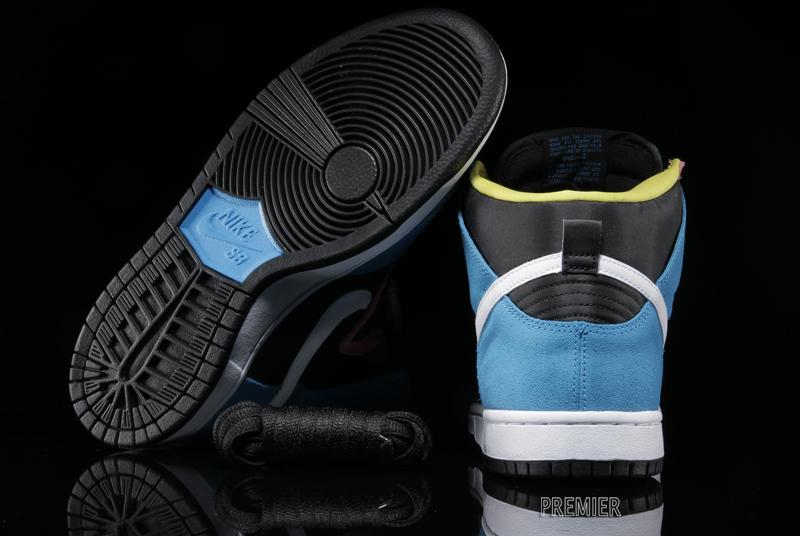 Nike Sb Dunk High Blue Hero White Black 5