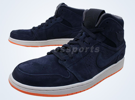 Air Jordan 1 Mid Nouveau - Obsidian - Atomic Orange