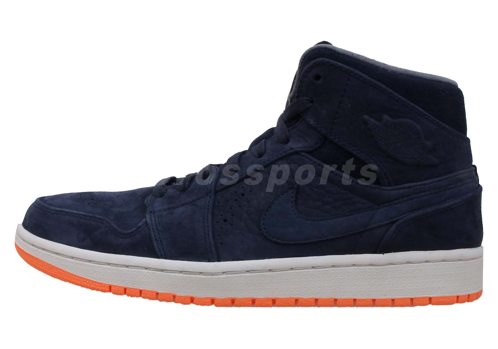 Air Jordan 1 Mid Nouveau Obsidain Orange 02