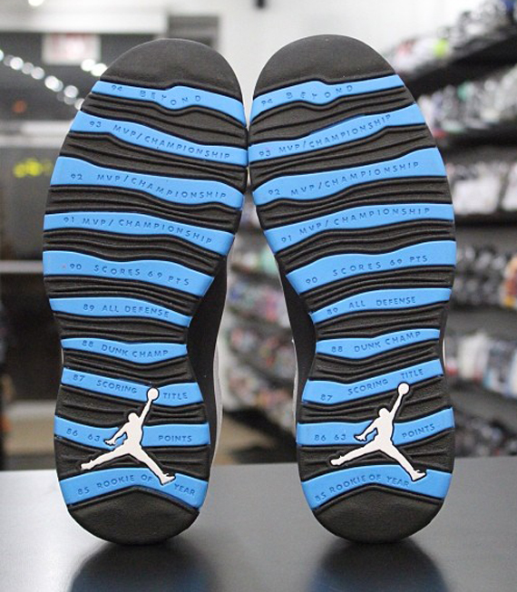 Air Jordan 10 Retro White Dark Powder Blue Black 1