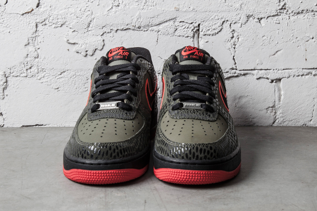 Nike Air Force 1 Scales Medium Olive Light Crimson 04