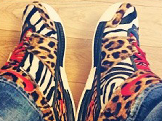 LeBron James Shows Off a 1-of-1 Nike LeBron 2 with Leopard and Zebra Print