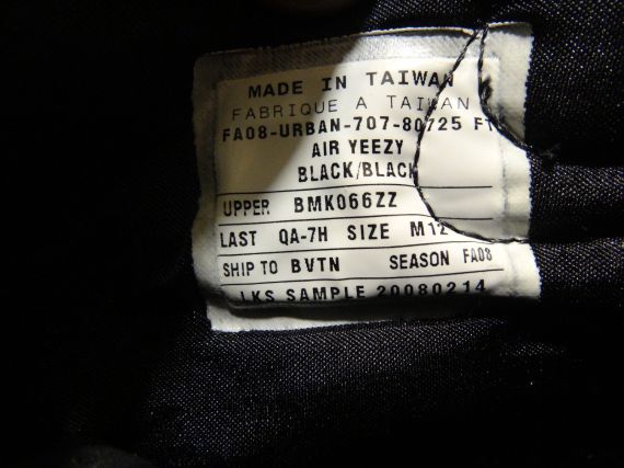 Nike Air Yeezy Sample Black White 04