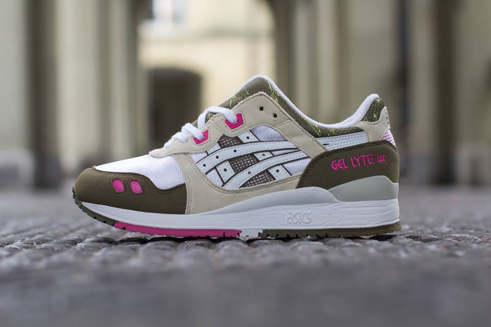 Asics Gel Lyte Iii Olive White Pink 02