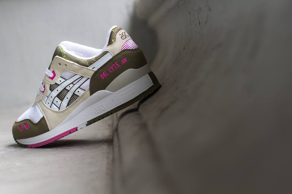 Asics Gel Lyte Iii Olive White Pink 04