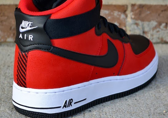 Nike Air Force 1 High - University Red - Black