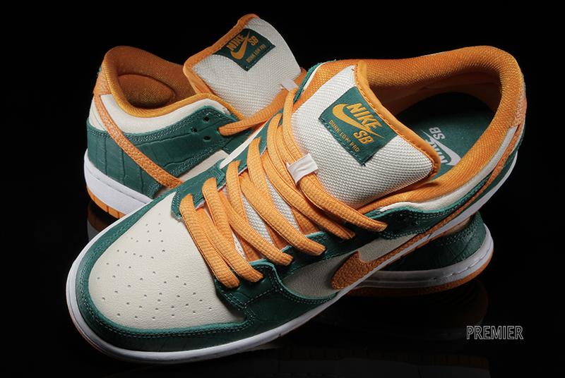 Nike Sb Dunk Low Legion Pine Flat Opal Kumquat 05