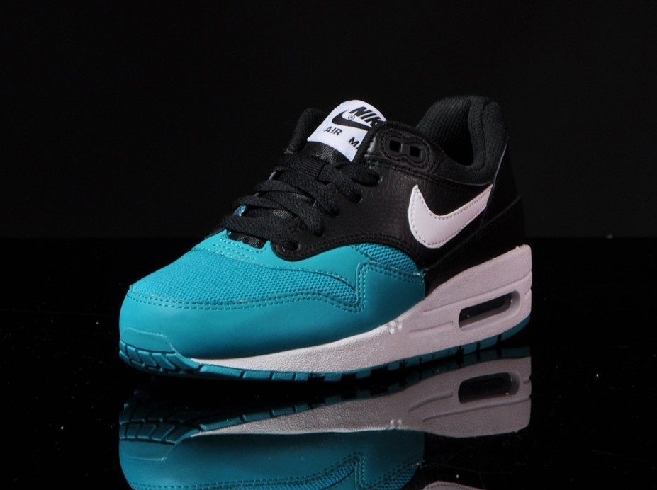 Nike Air Max 1 Gs White Black Turbo Green 05