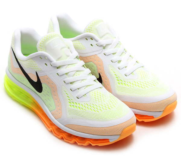 Nike Air Max 2014 White Mango Volt Black 02